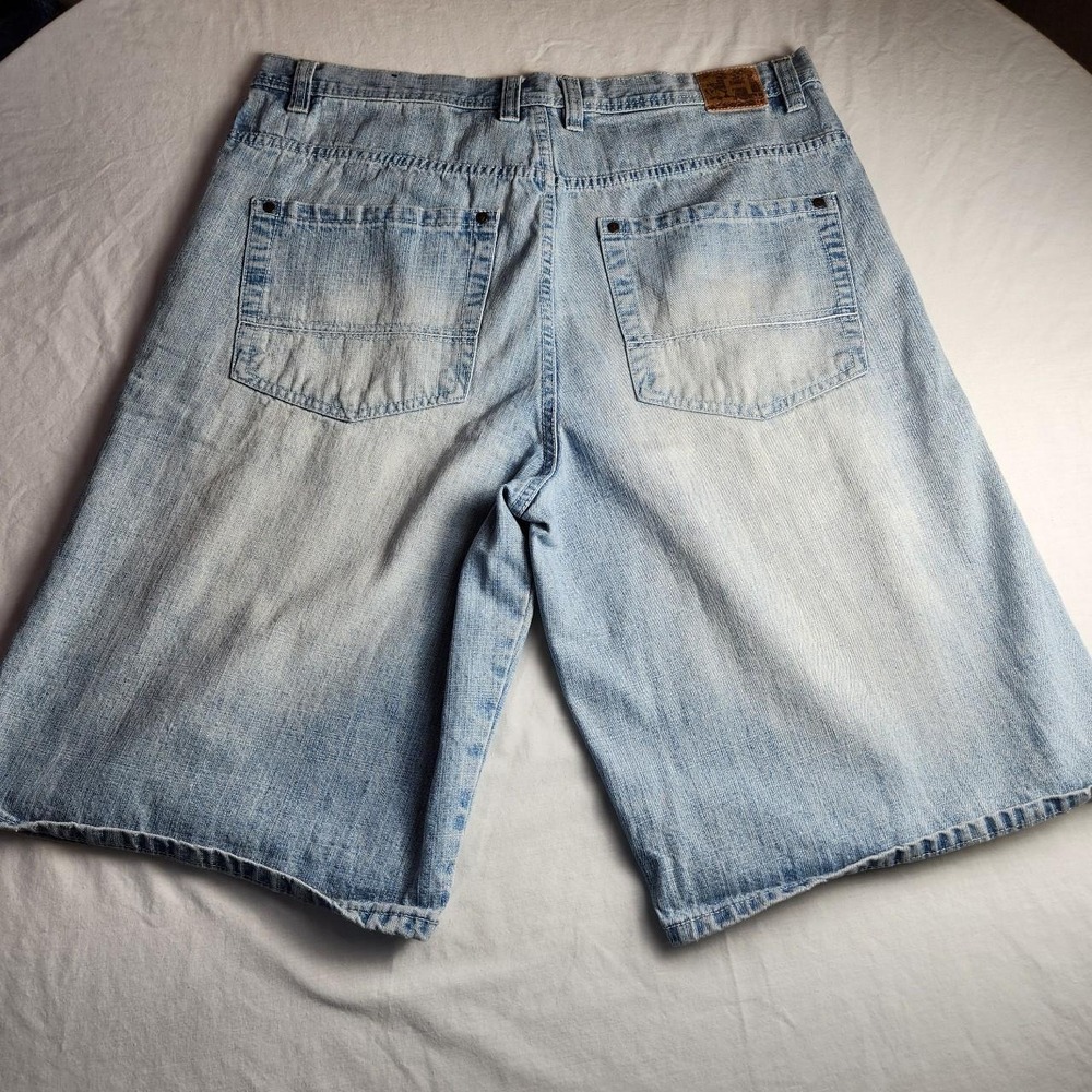 Freehold FH Mens Light Blue Denim Jeans Shorts Jorts Baggy Skater Y2K Size 40